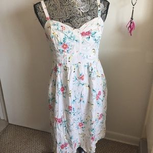 TORID FLOWER AND BIRDS FLOWY DRESS  POCKETS 2 XL
